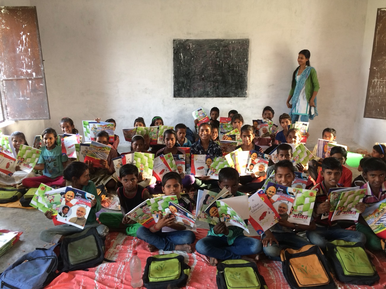 New school kits distributed in class