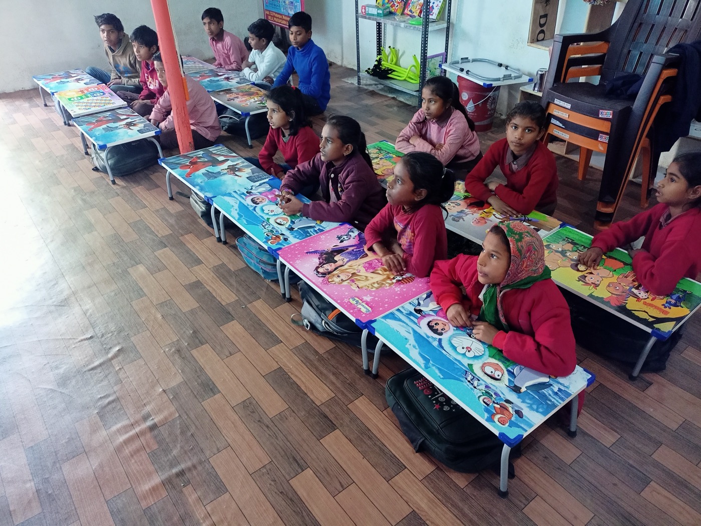 Children at the Gajanand Learning Centre